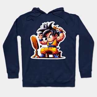 Goku style his super saiyan hair Hoodie